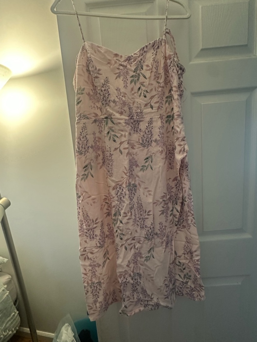 Francesca's Pink Dress with Lavender Floral print